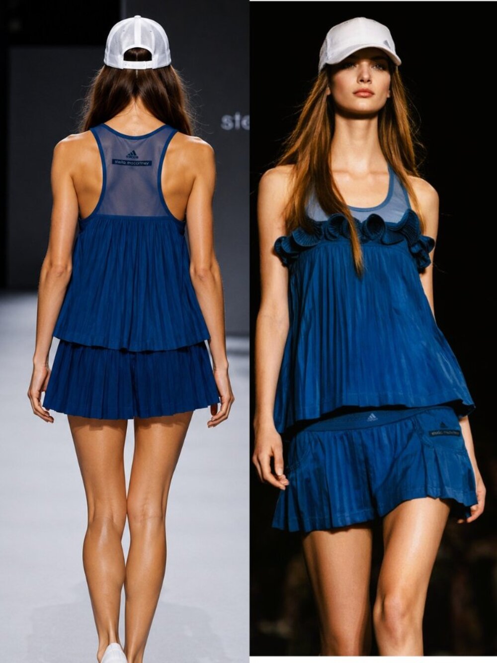 NWT Adidas Stella McCartney SET OUTFIT Pleated Tank Top + Tennis Skirt XS
